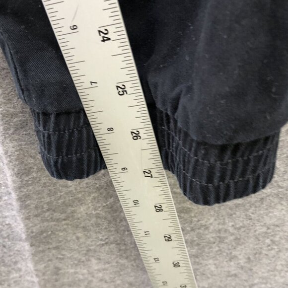 New Look Cargo Jogger Pants Mens Small S Black Pull On Canvas Gorpcore Utility - Picture 5 of 7